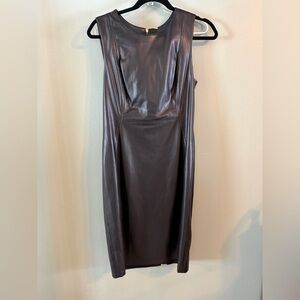 Calvin Klein Sleek Brown Midi Dress